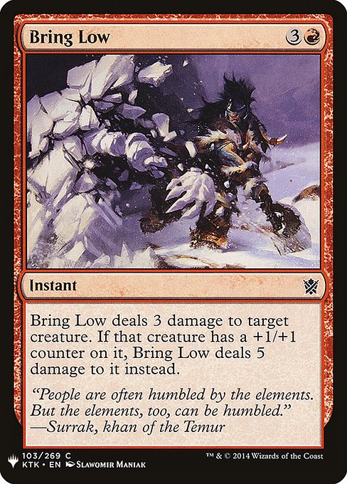 Bring Low highlighted card art