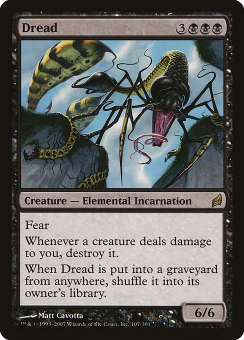 Dread highlighted card art