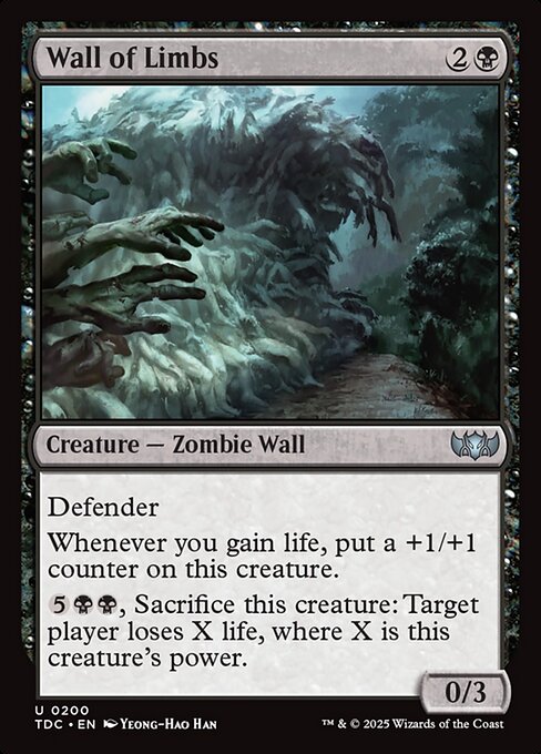 Wall of Limbs highlighted card art