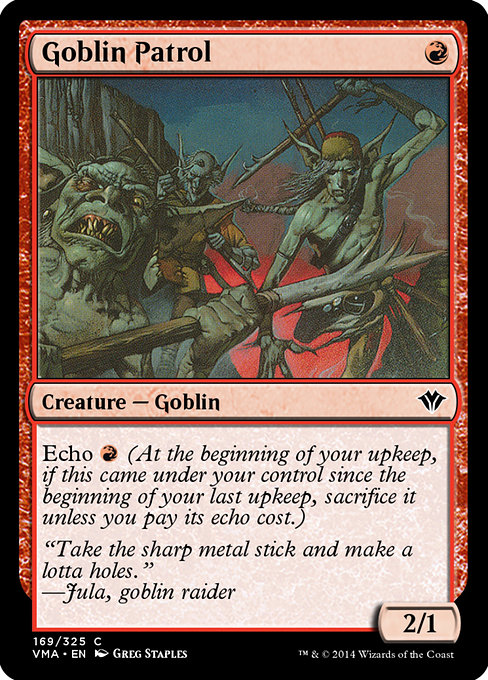 Goblin Patrol highlighted card art