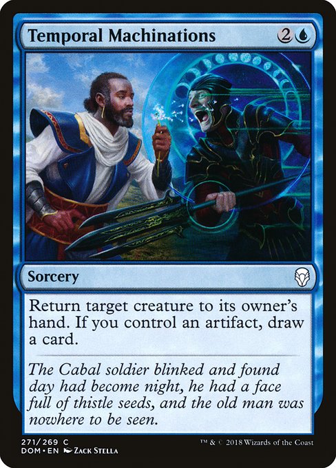 Temporal Machinations highlighted card art
