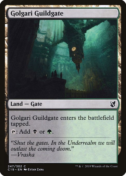 Golgari Guildgate from Commander 2019