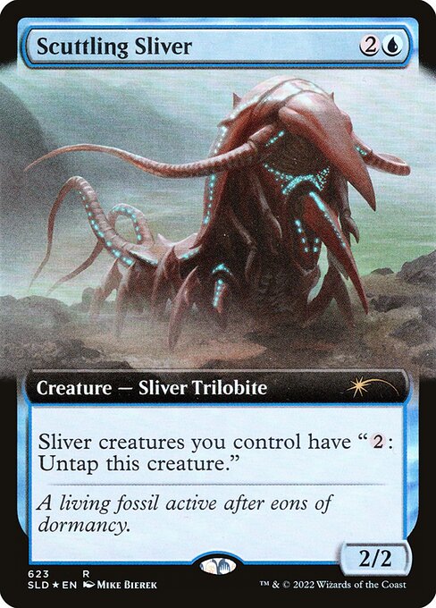 Scuttling Sliver highlighted card art