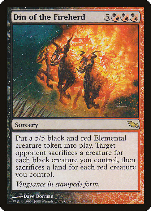 Din of the Fireherd highlighted card art