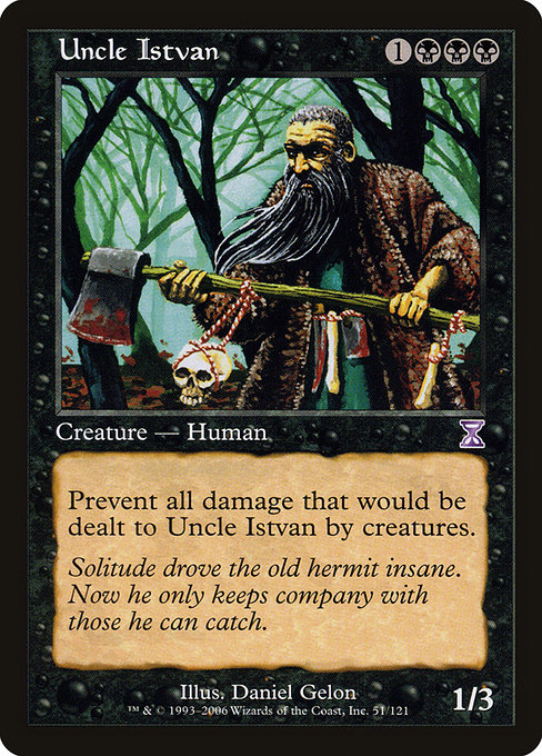 Uncle Istvan highlighted card art