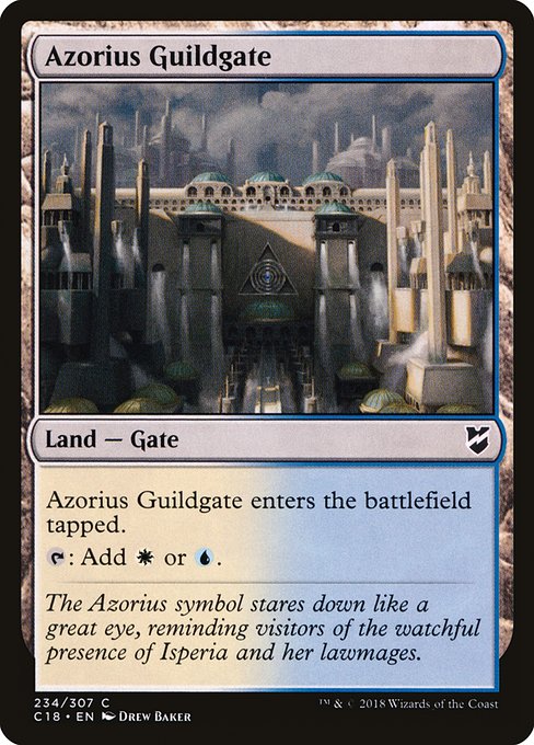 Azorius Guildgate from Commander 2018