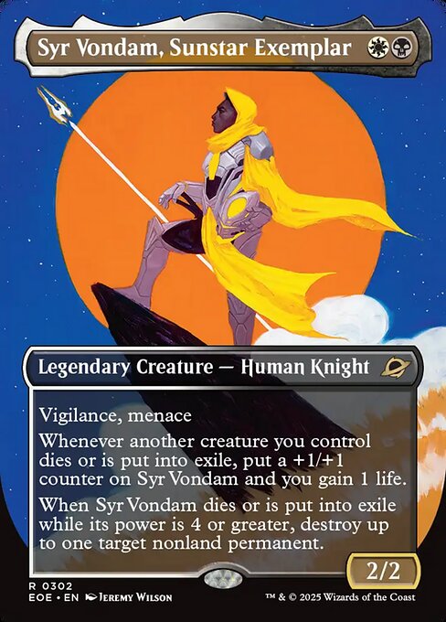 Syr Vondam, Sunstar Exemplar from Edge of Eternities