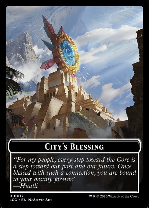 City's Blessing from The Lost Caverns of Ixalan Commander Tokens