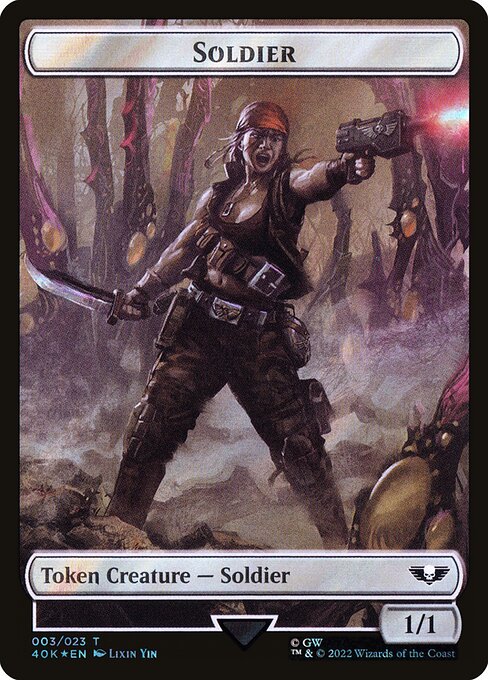 Soldier from Warhammer 40,000 Tokens