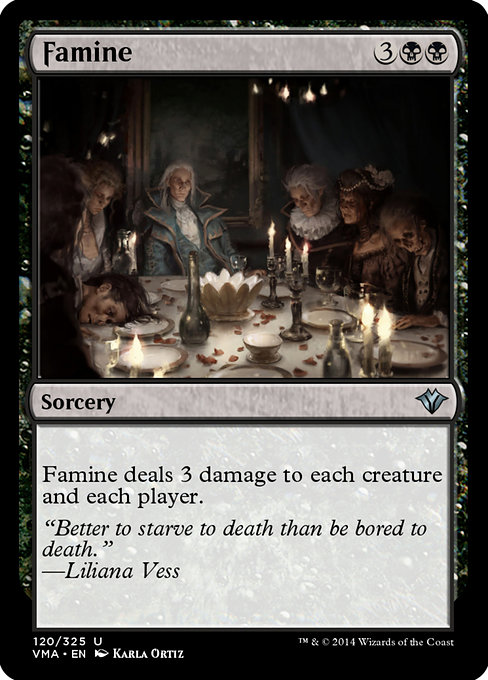 Famine highlighted card art