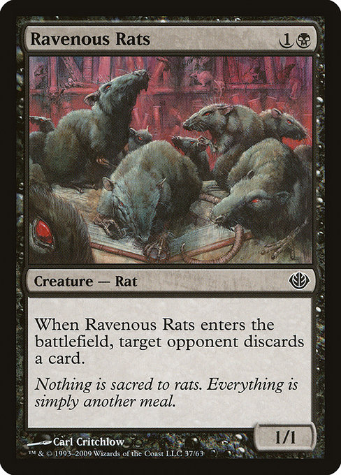 Ravenous Rats from Duel Decks: Garruk vs. Liliana