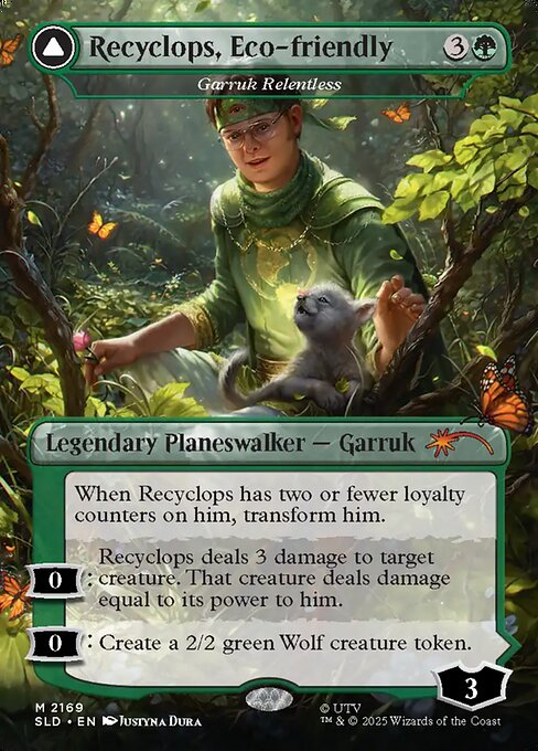 Garruk Relentless // Garruk, the Veil-Cursed from Secret Lair Drop