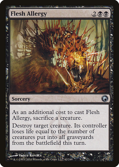Flesh Allergy highlighted card art