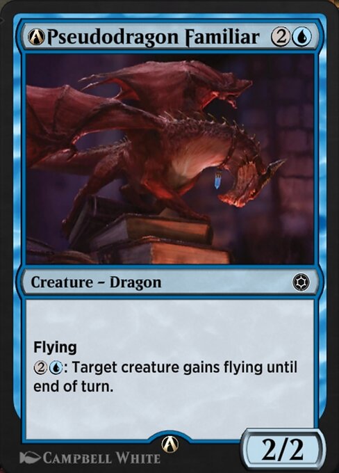 A-Pseudodragon Familiar highlighted card art