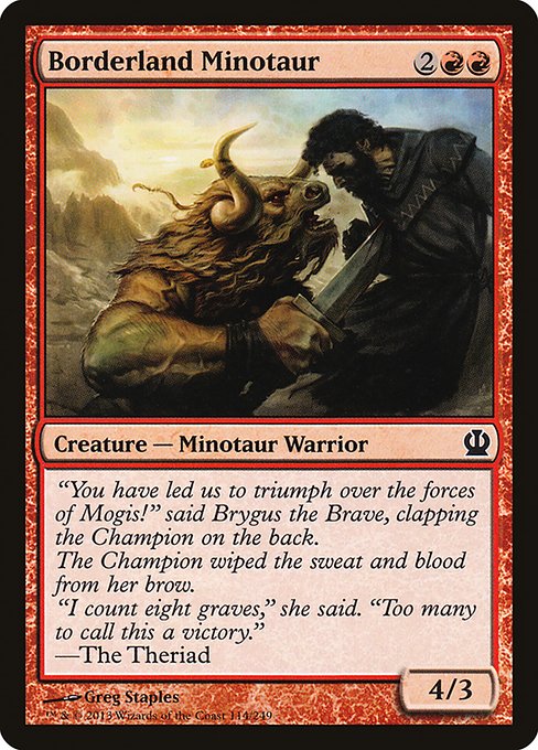 Borderland Minotaur from Theros