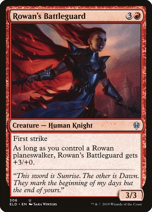 Rowan's Battleguard highlighted card art