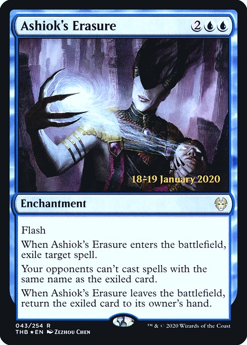 Ashiok's Erasure from Theros Beyond Death Promos