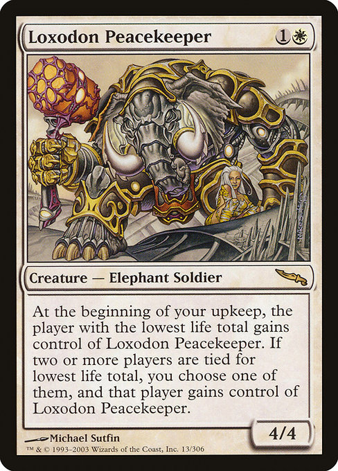 Loxodon Peacekeeper highlighted card art