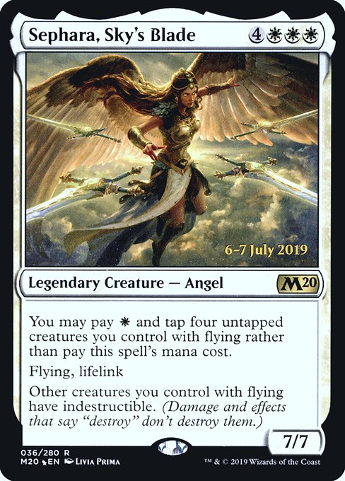 Sephara, Sky's Blade from Core Set 2020 Promos