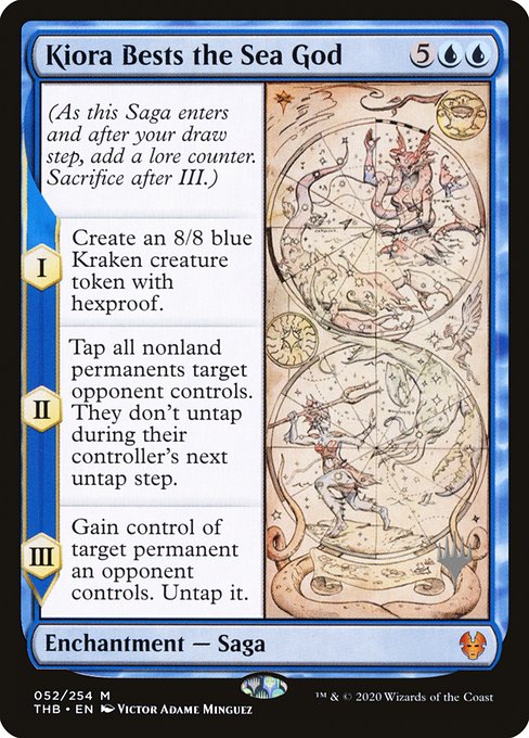 Kiora Bests the Sea God from Theros Beyond Death Promos
