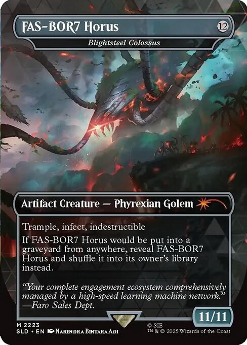Blightsteel Colossus highlighted card art