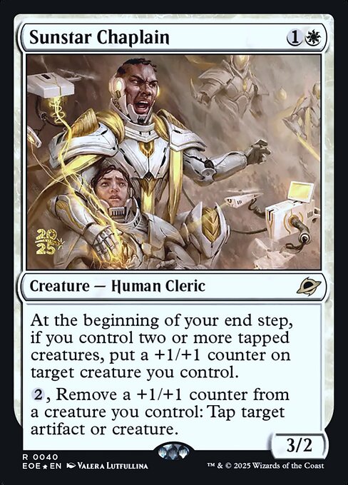 Sunstar Chaplain from Edge of Eternities Promos