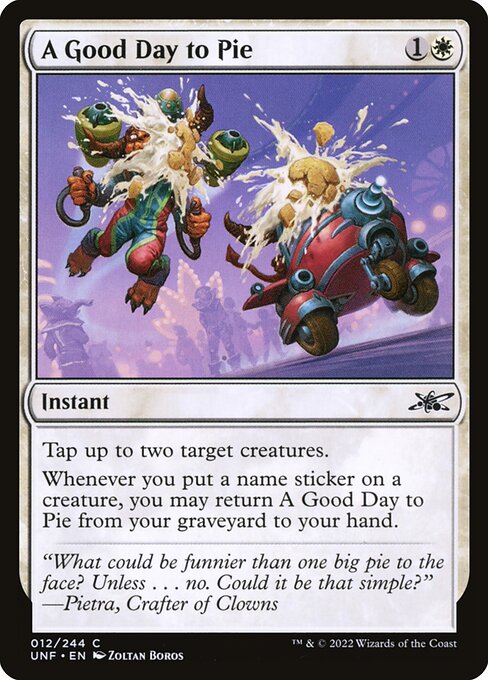 A Good Day to Pie from Unfinity