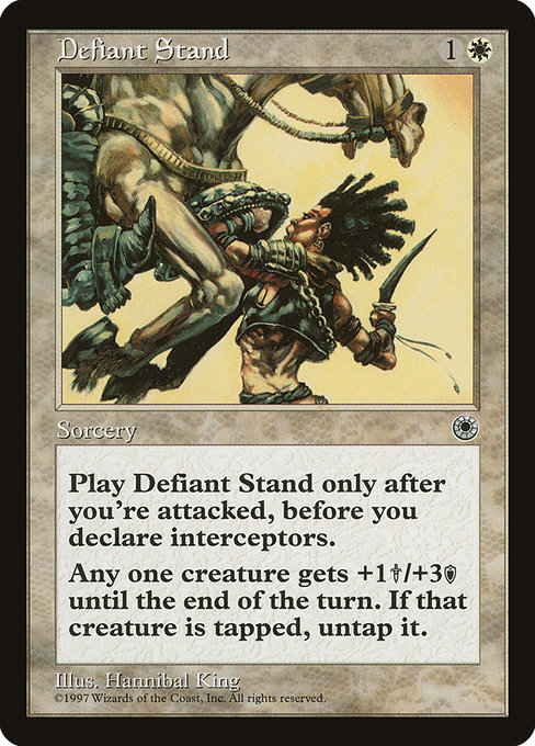 Defiant Stand highlighted card art