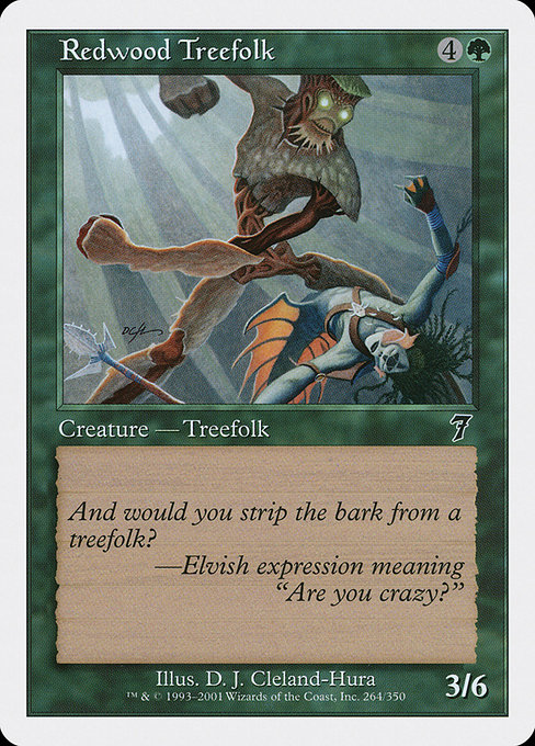 Redwood Treefolk highlighted card art