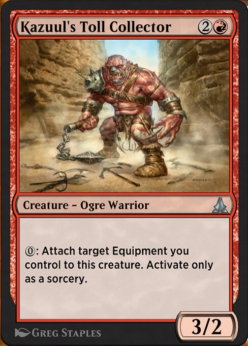 Kazuul's Toll Collector highlighted card art