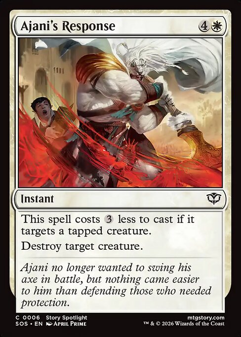 Ajani's Response from Secrets of Strixhaven