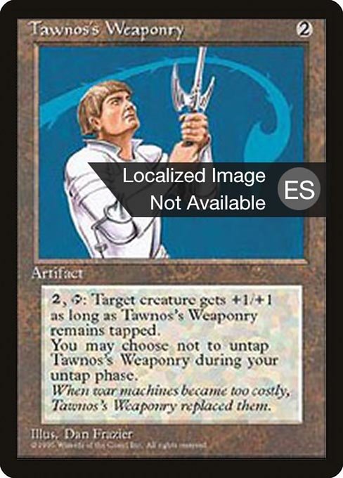 Tawnos's Weaponry from Fourth Edition Foreign Black Border