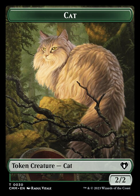 Cat from Commander Masters Tokens