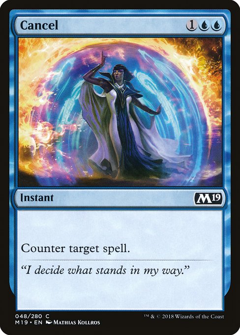 Cancel from Core Set 2019