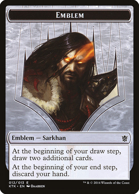 Sarkhan, the Dragonspeaker Emblem from Khans of Tarkir Tokens