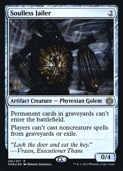 Soulless Jailer from Phyrexia: All Will Be One Promos
