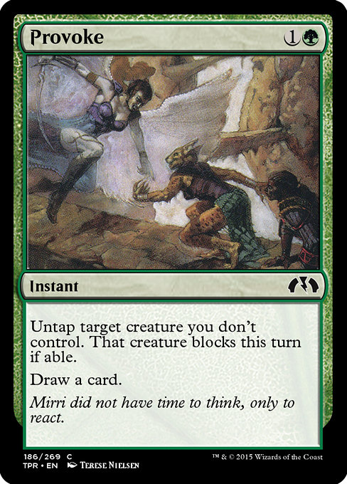 Provoke highlighted card art