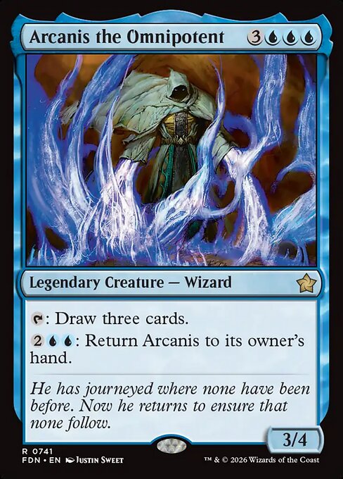 Arcanis the Omnipotent highlighted card art