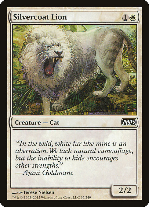 Silvercoat Lion highlighted card art