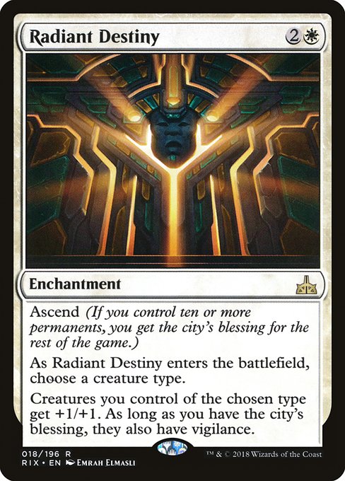 Radiant Destiny from Rivals of Ixalan