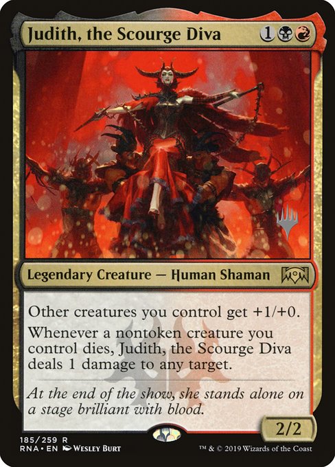 Judith, the Scourge Diva from Ravnica Allegiance Promos
