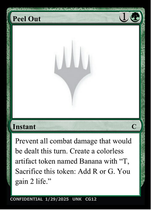 Peel Out highlighted card art