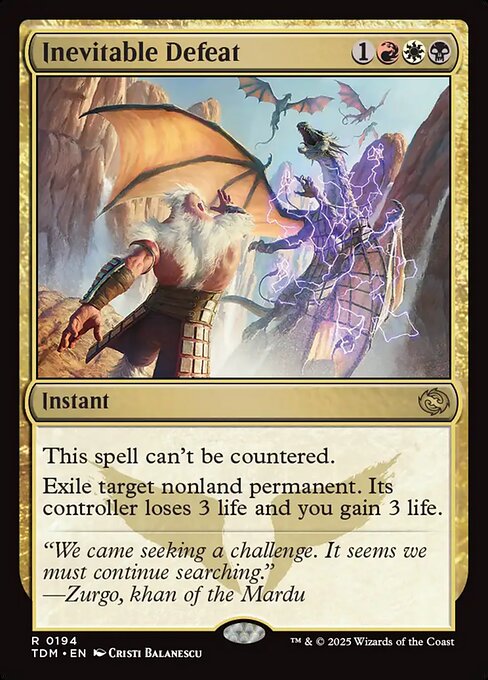 Inevitable Defeat from Tarkir: Dragonstorm