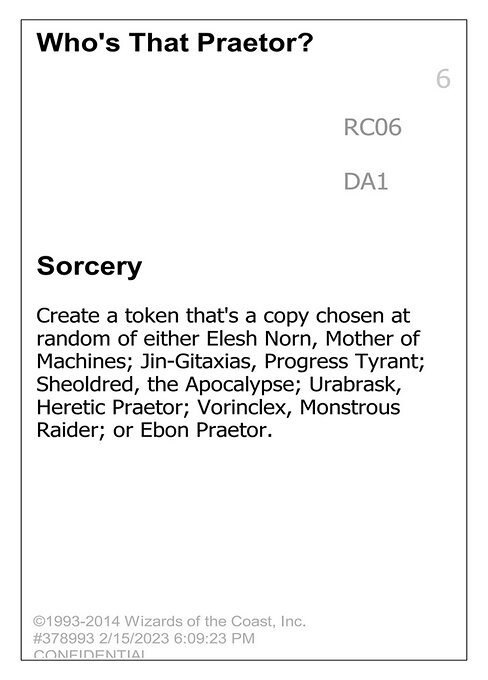 Who's That Praetor? from Unknown Event