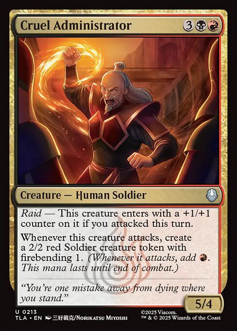 Cruel Administrator from Avatar: The Last Airbender