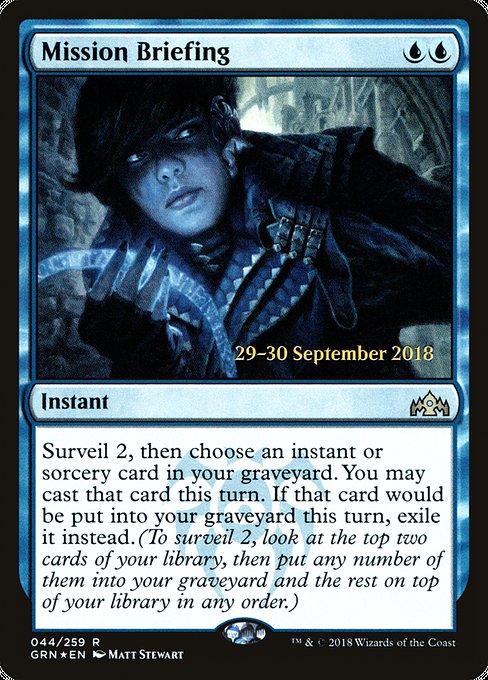 Mission Briefing from Guilds of Ravnica Promos