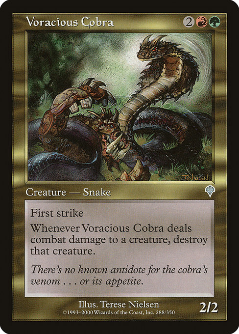 Voracious Cobra highlighted card art