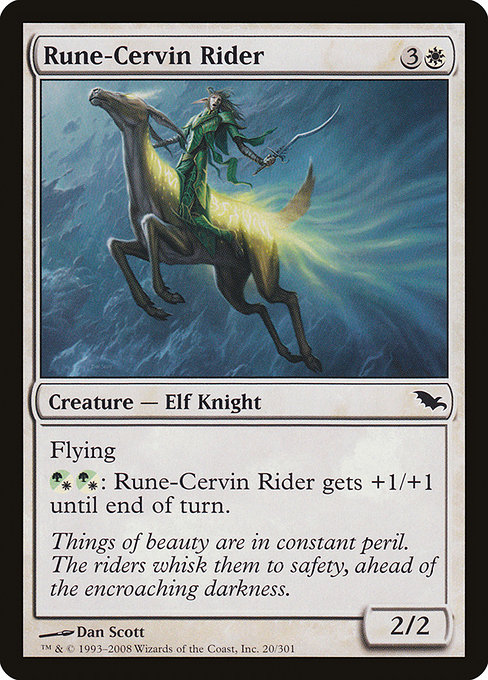 Rune-Cervin Rider highlighted card art