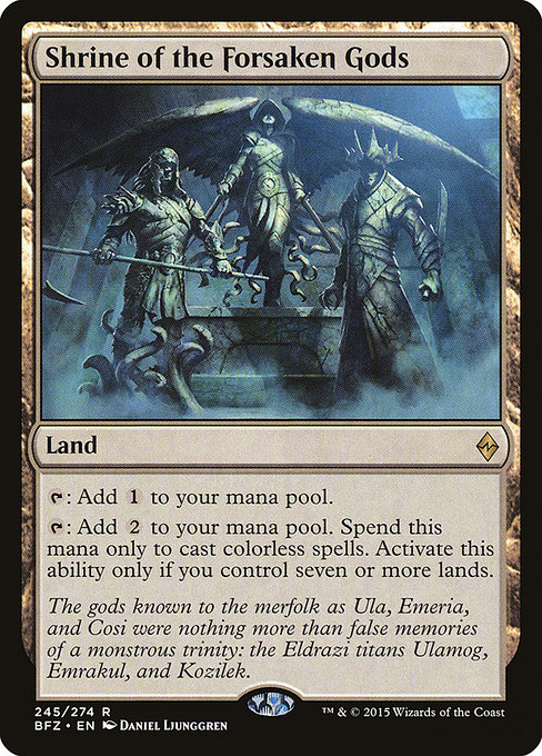 Shrine of the Forsaken Gods from Battle for Zendikar