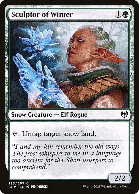 Sculptor of Winter highlighted card art